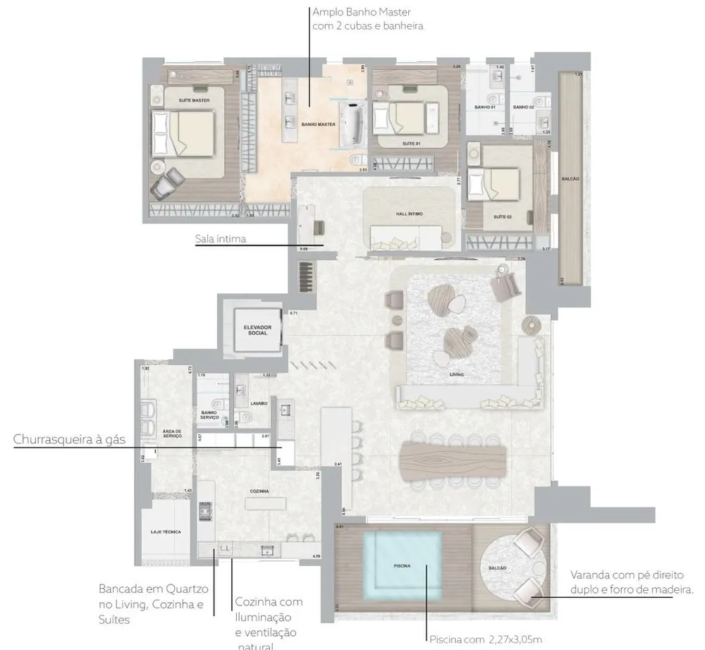 Apartamento, 4 quartos, 277 m² - Foto 17