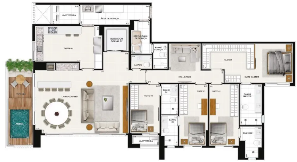 Apartamento, 4 quartos, 270 m² - Foto 11