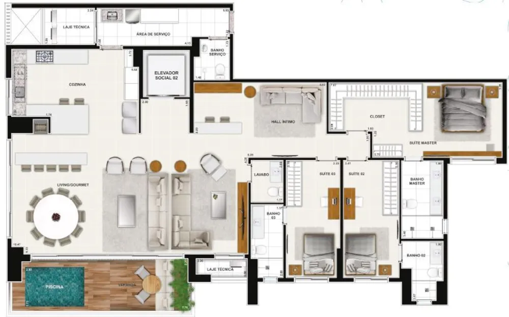 Apartamento, 4 quartos, 270 m² - Foto 12