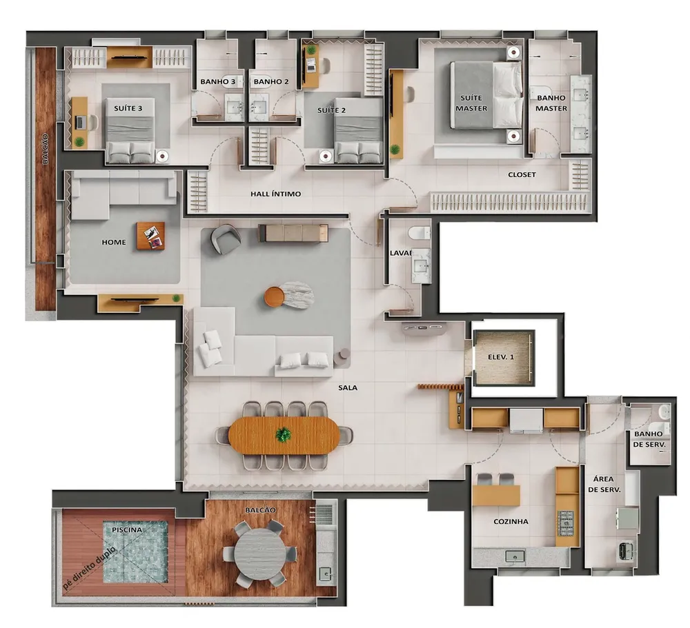 Apartamento, 4 quartos, 393 m² - Foto 14