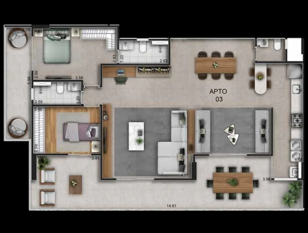 Apartamento, 2 quartos, 114 m² - Foto 20