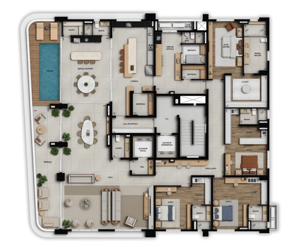 Apartamento, 4 quartos, 241 m² - Foto 28