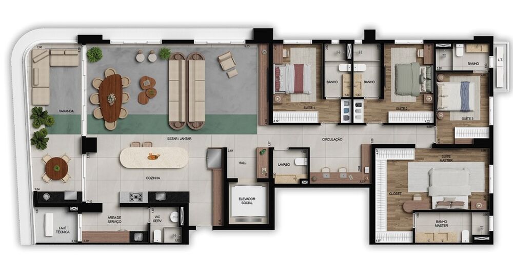 Apartamento, 4 quartos, 241 m² - Foto 3
