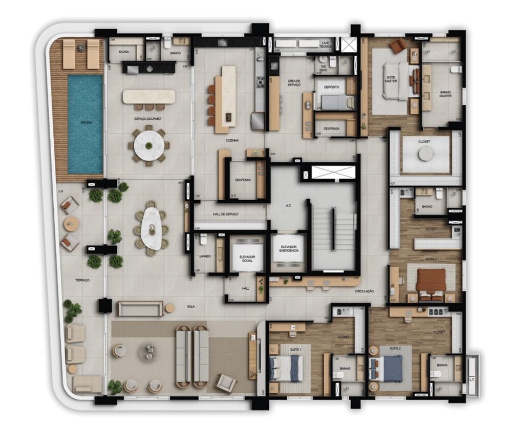 Apartamento, 4 quartos, 241 m² - Foto 7