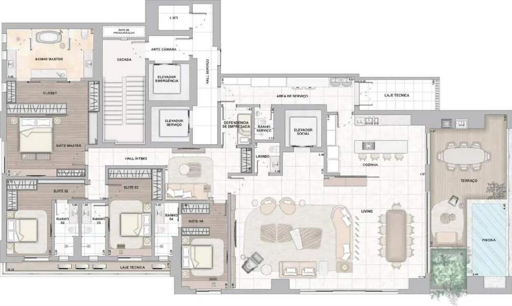 Apartamento, 4 quartos, 300 m² - Foto 12