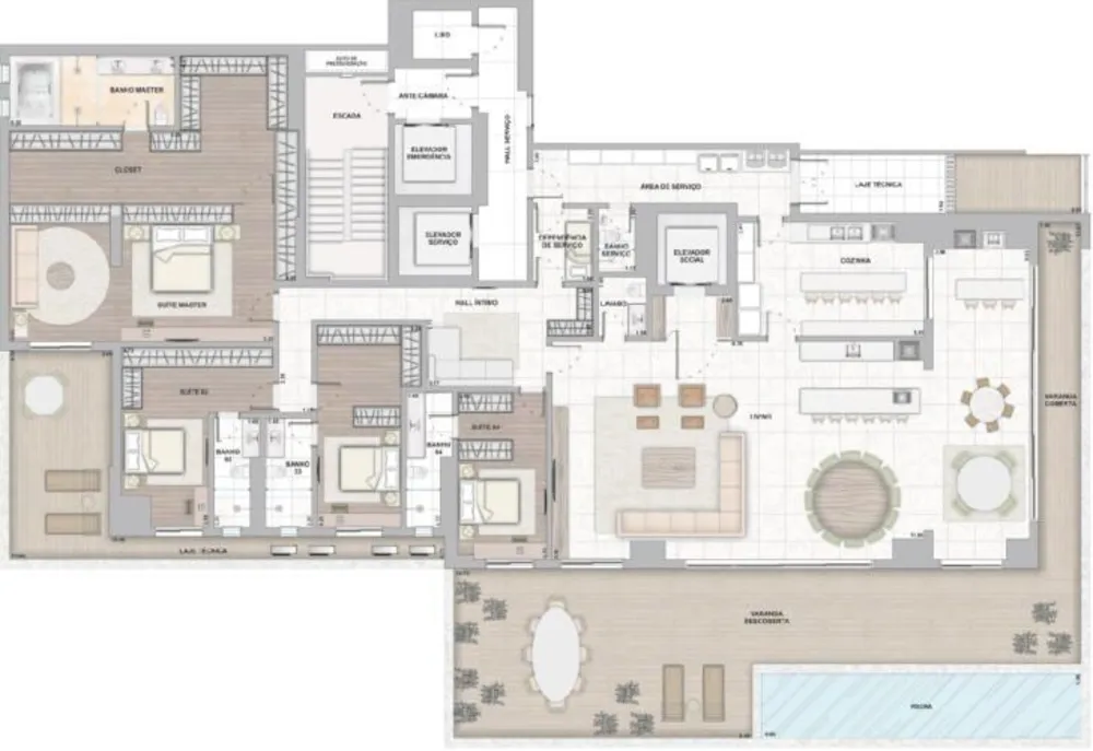 Apartamento, 4 quartos, 360 m² - Foto 15