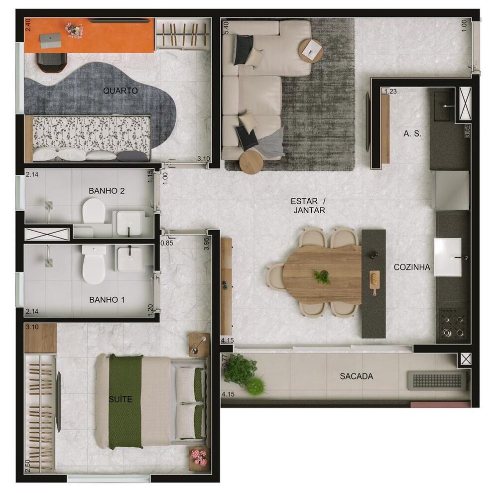 Apartamento, 2 quartos, 85 m² - Foto 6