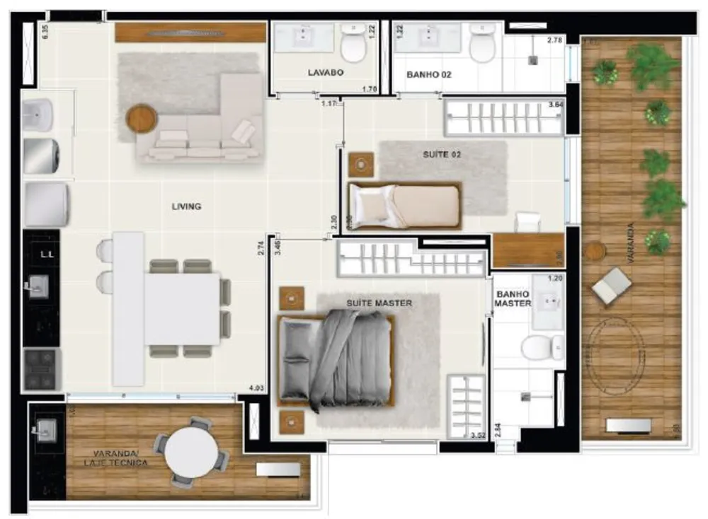 Apartamento, 2 quartos, 76 m² - Foto 16