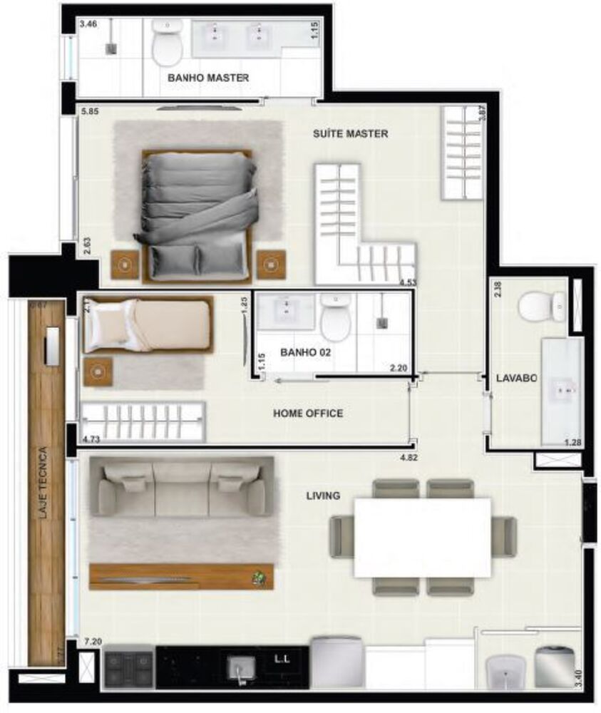 Apartamento, 2 quartos, 70 m² - Foto 28