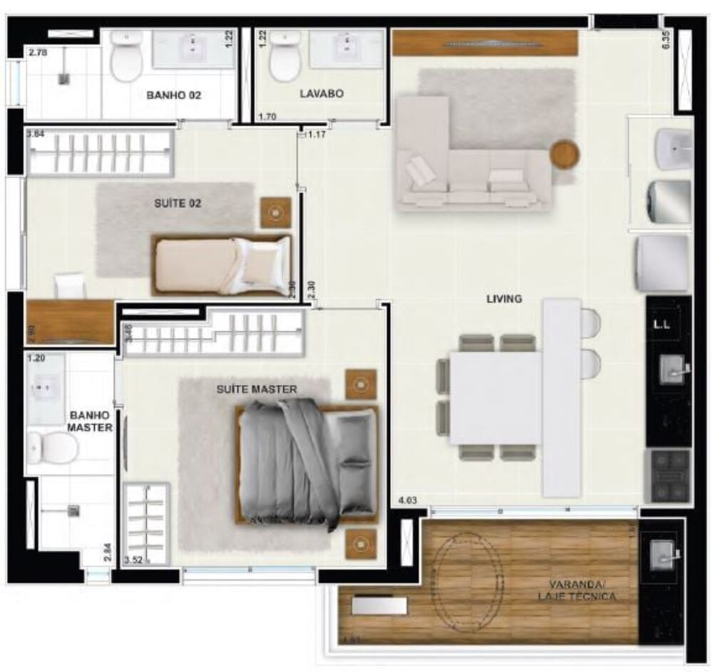 Apartamento, 2 quartos, 70 m² - Foto 30