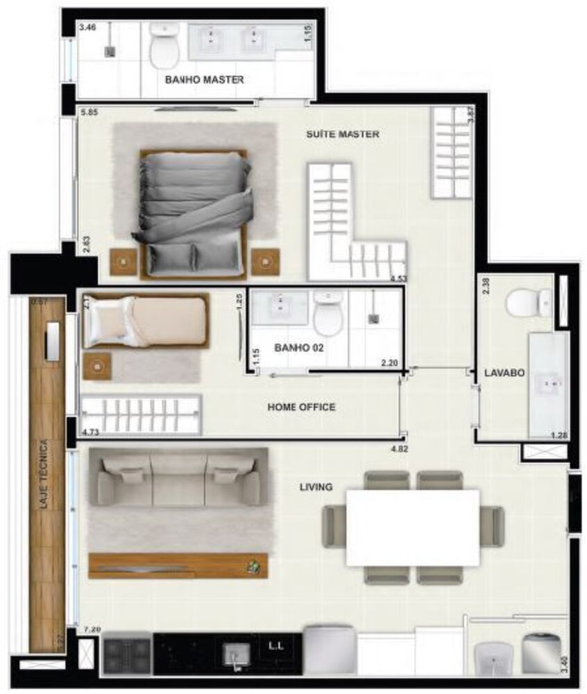 Apartamento, 2 quartos, 70 m² - Foto 29