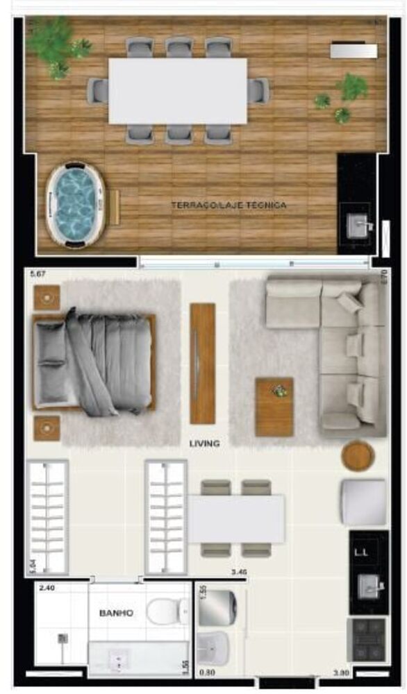 Apartamento, 2 quartos, 70 m² - Foto 24