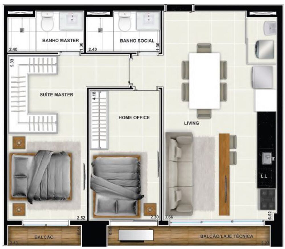 Apartamento, 2 quartos, 70 m² - Foto 27