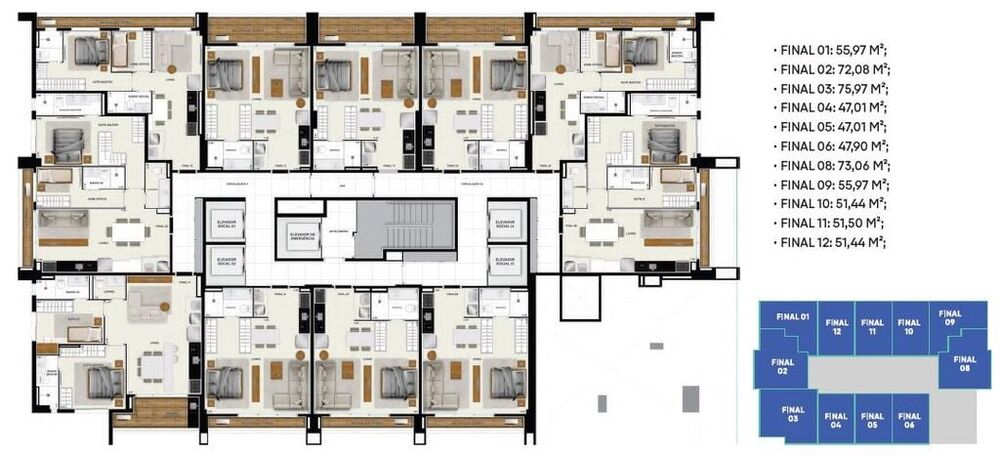 Apartamento, 2 quartos, 70 m² - Foto 18