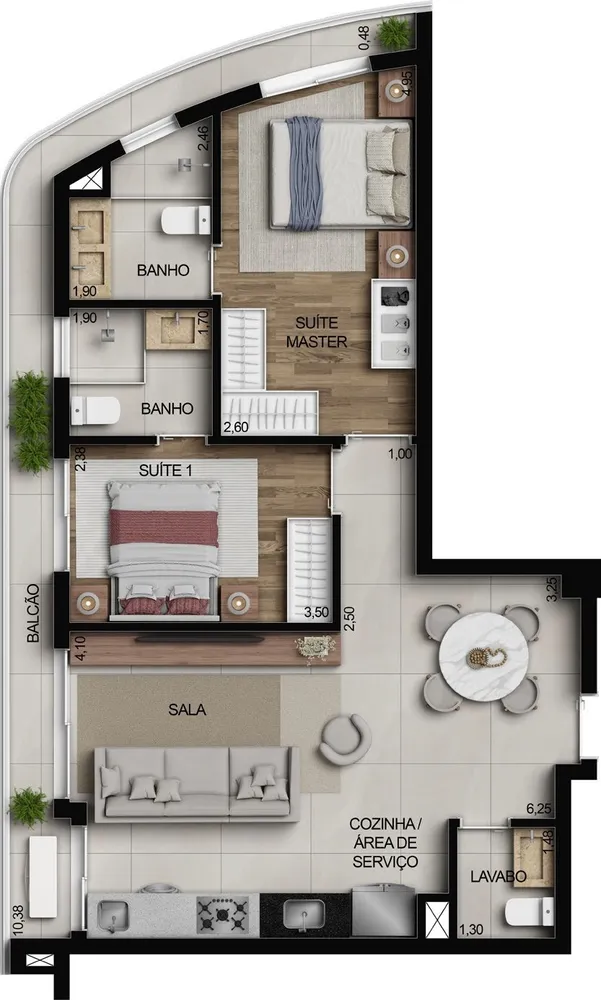 Apartamento, 1 quarto, 45 m² - Foto 6