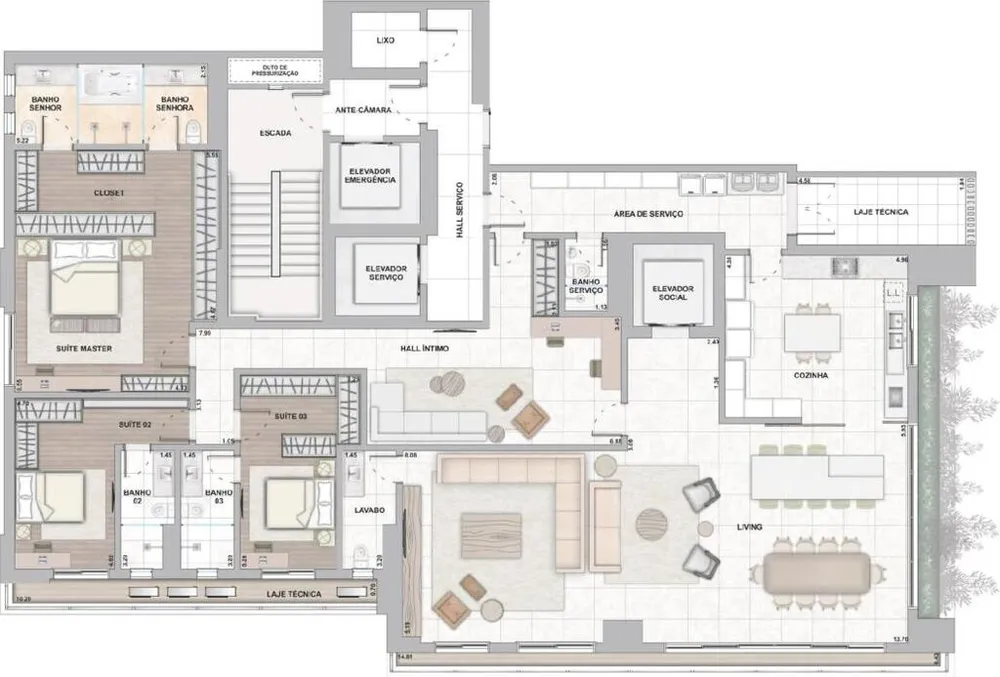 Apartamento, 4 quartos, 328 m² - Foto 11