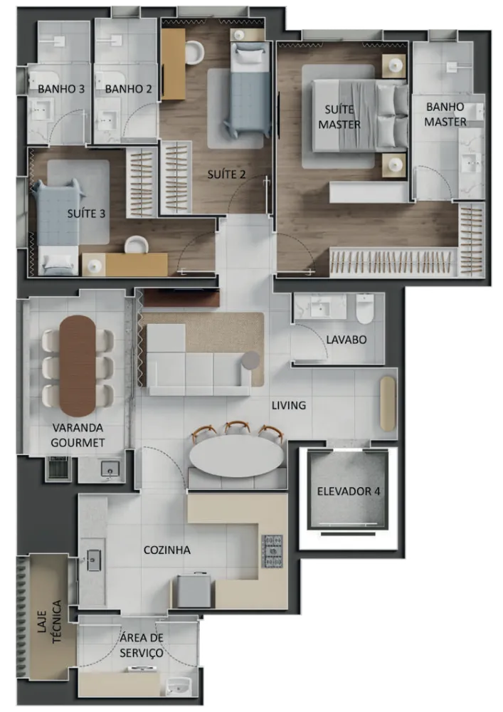 Apartamento, 3 quartos, 115 m² - Foto 15