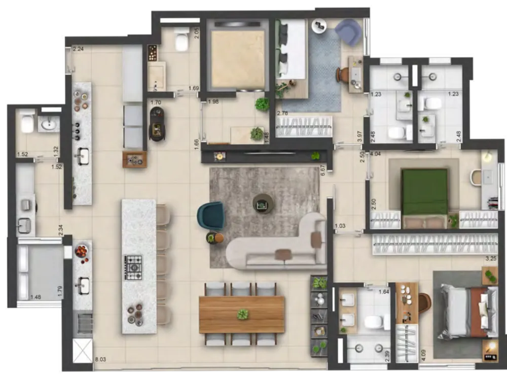 Apartamento, 3 quartos, 153 m² - Foto 10