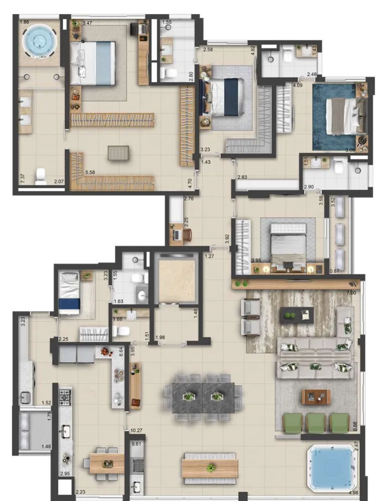 Apartamento, 3 quartos, 153 m² - Foto 11