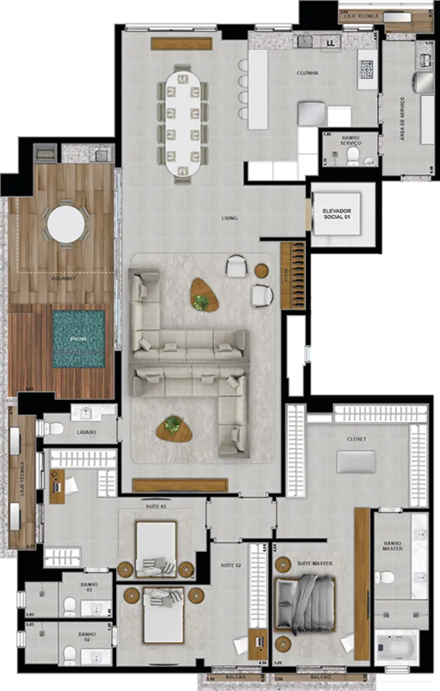 Apartamento, 3 quartos, 149 m² - Foto 16