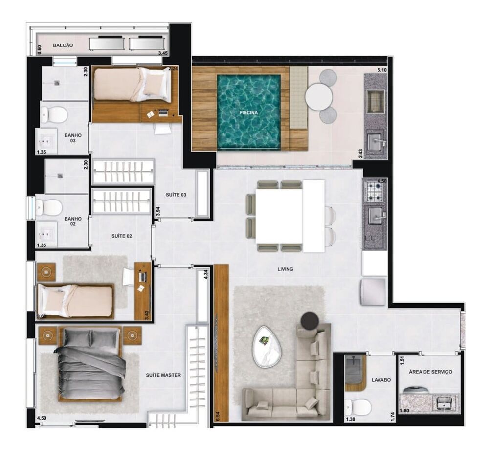 Apartamento, 2 quartos, 82 m² - Foto 12