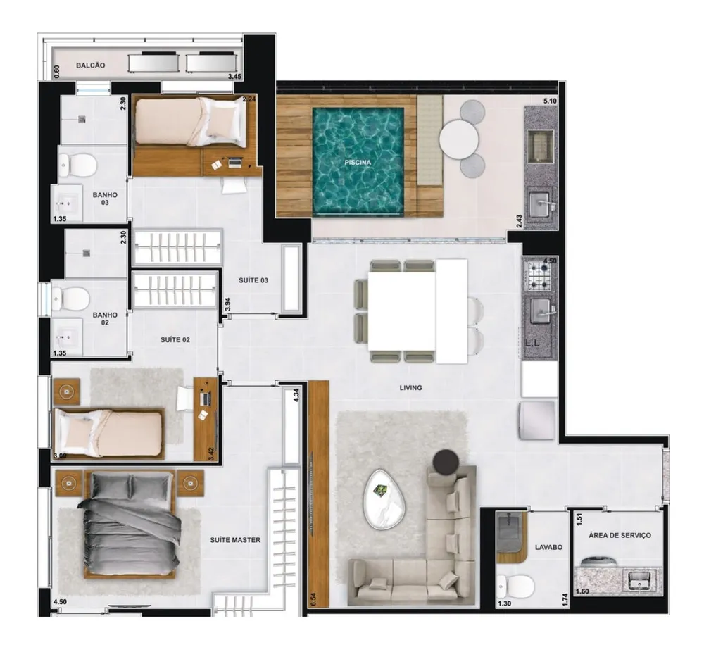 Apartamento, 2 quartos, 82 m² - Foto 21