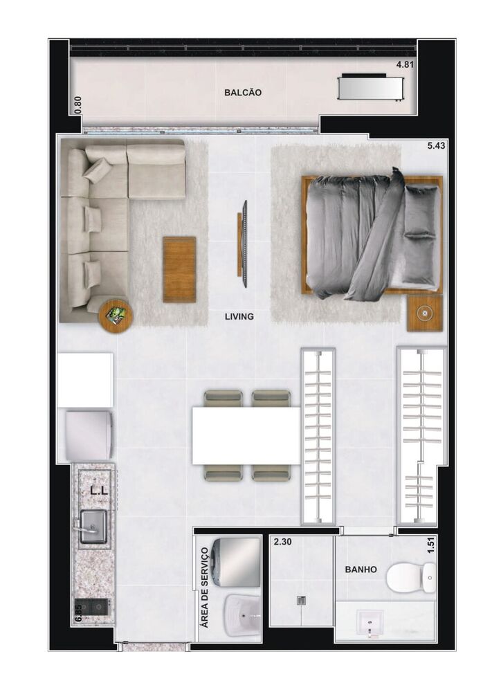 Apartamento, 2 quartos, 82 m² - Foto 11