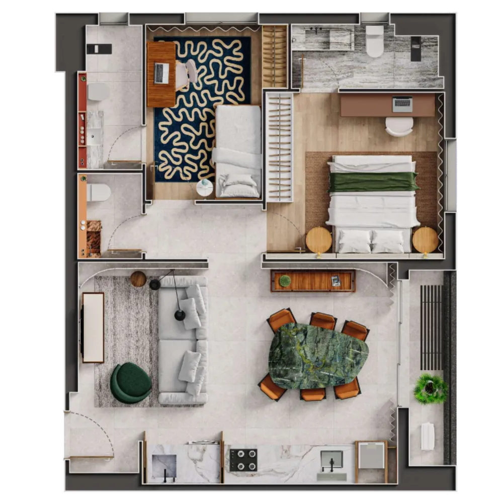 Apartamento, 2 quartos, 77 m² - Foto 16