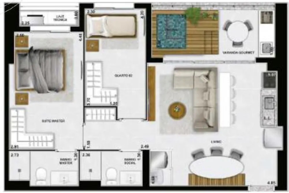 Apartamento, 2 quartos, 93 m² - Foto 5