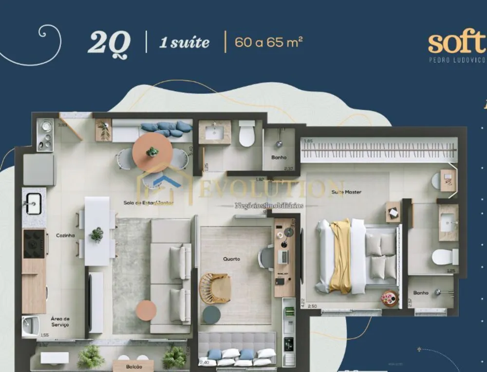 Apartamento, 2 quartos, 65 m² - Foto 7