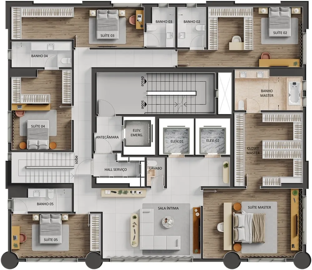 Apartamento, 4 quartos, 279 m² - Foto 16