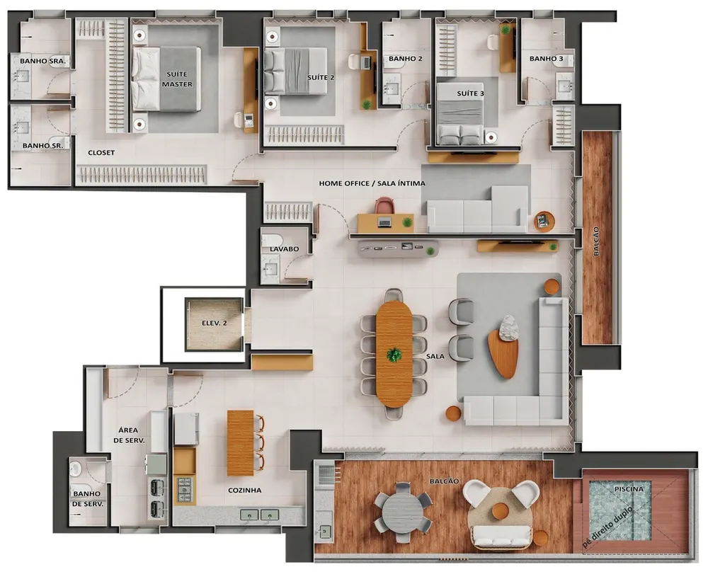 Apartamento, 4 quartos, 264 m² - Foto 15