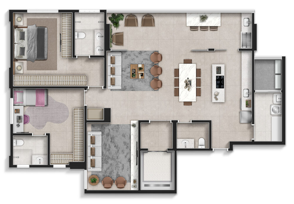 Apartamento à venda com 3 quartos, 164m² - Foto 7