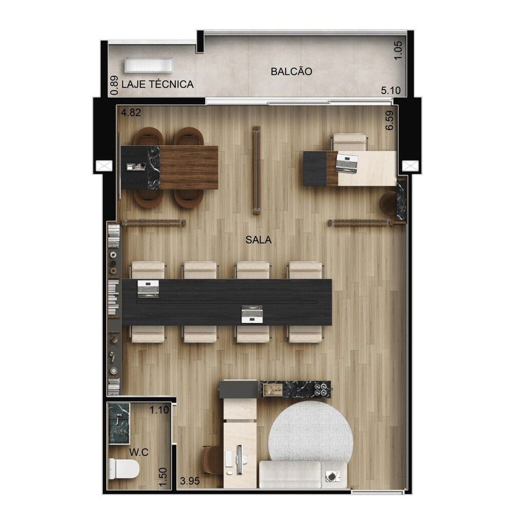 Sala-Conjunto, 41 m² - Foto 16