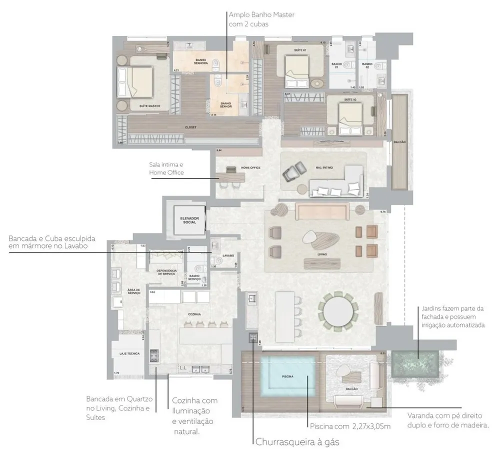 Apartamento, 4 quartos, 413 m² - Foto 16