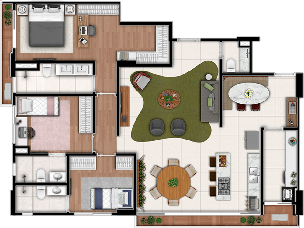Apartamento à venda com 3 quartos, 130m² - Foto 14