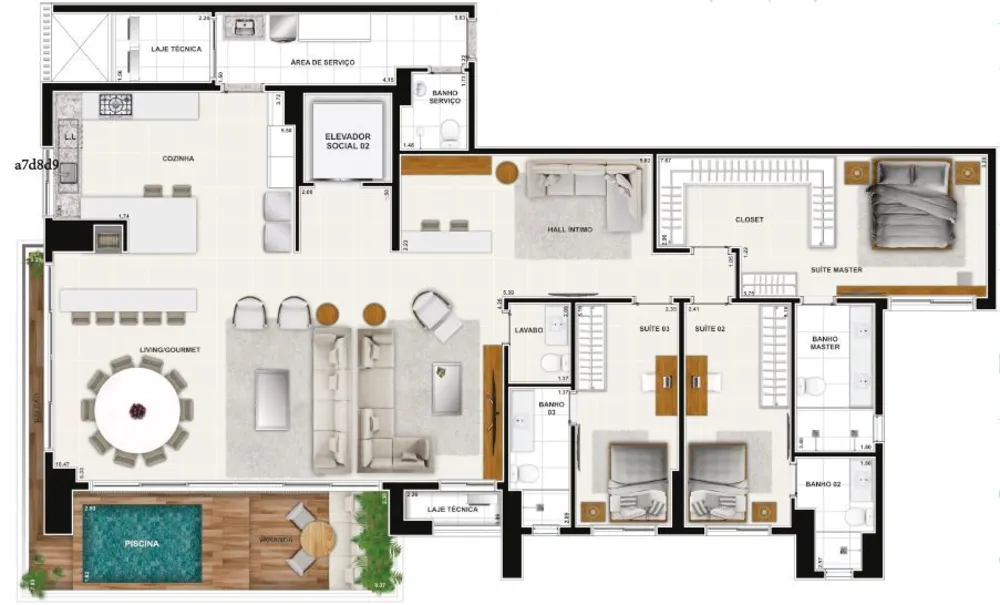 Apartamento, 4 quartos, 197 m² - Foto 2
