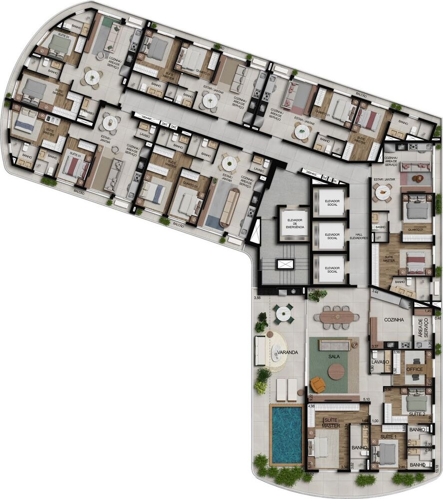 Apartamento à venda com 3 quartos, 141m² - Foto 23