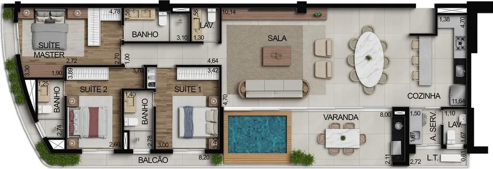 Apartamento, 3 quartos, 141 m² - Foto 29