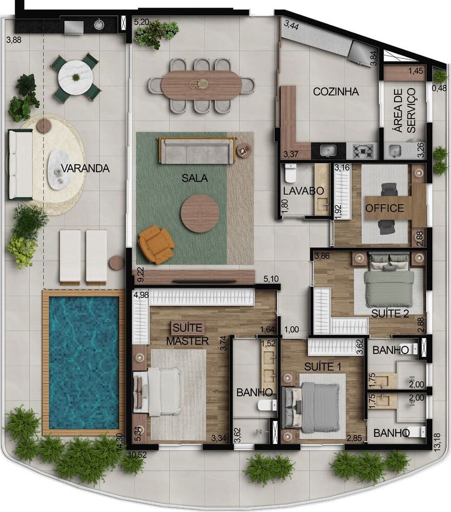 Apartamento à venda com 3 quartos, 141m² - Foto 32