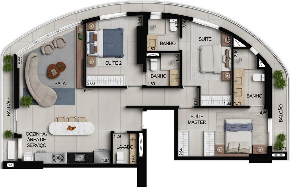 Apartamento à venda com 3 quartos, 141m² - Foto 29