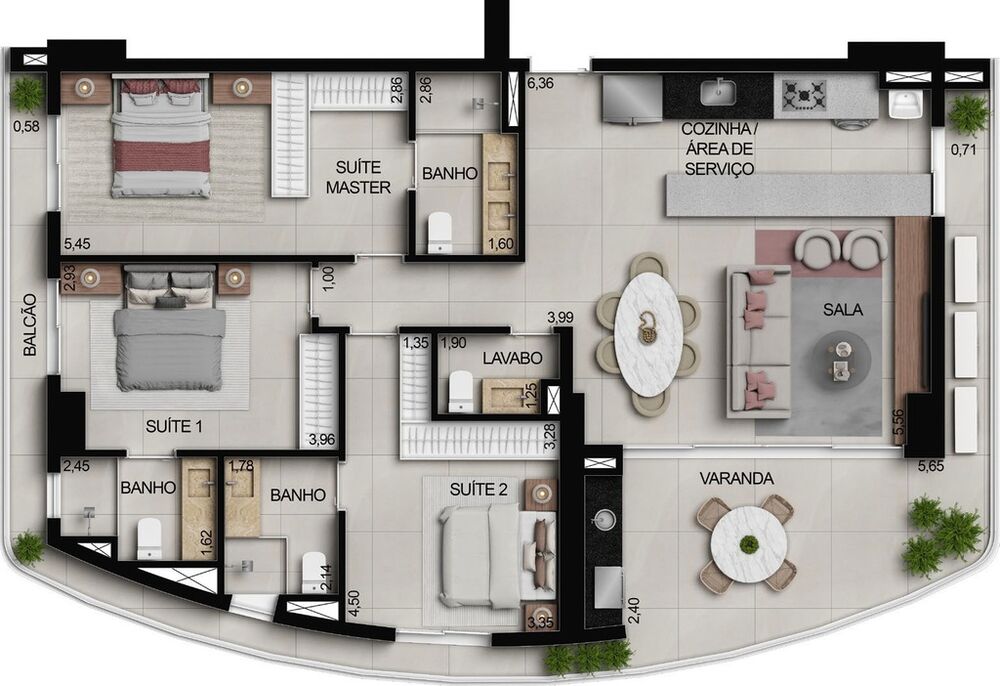 Apartamento à venda com 3 quartos, 141m² - Foto 30