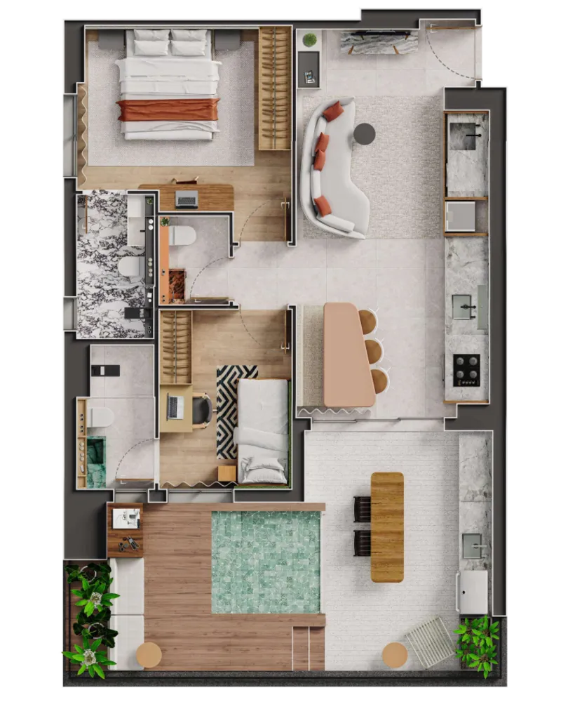 Apartamento, 2 quartos, 75 m² - Foto 20