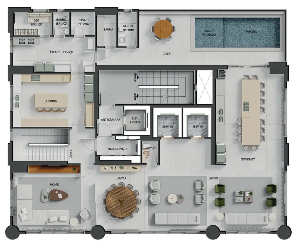 Apartamento, 4 quartos, 343 m² - Foto 44