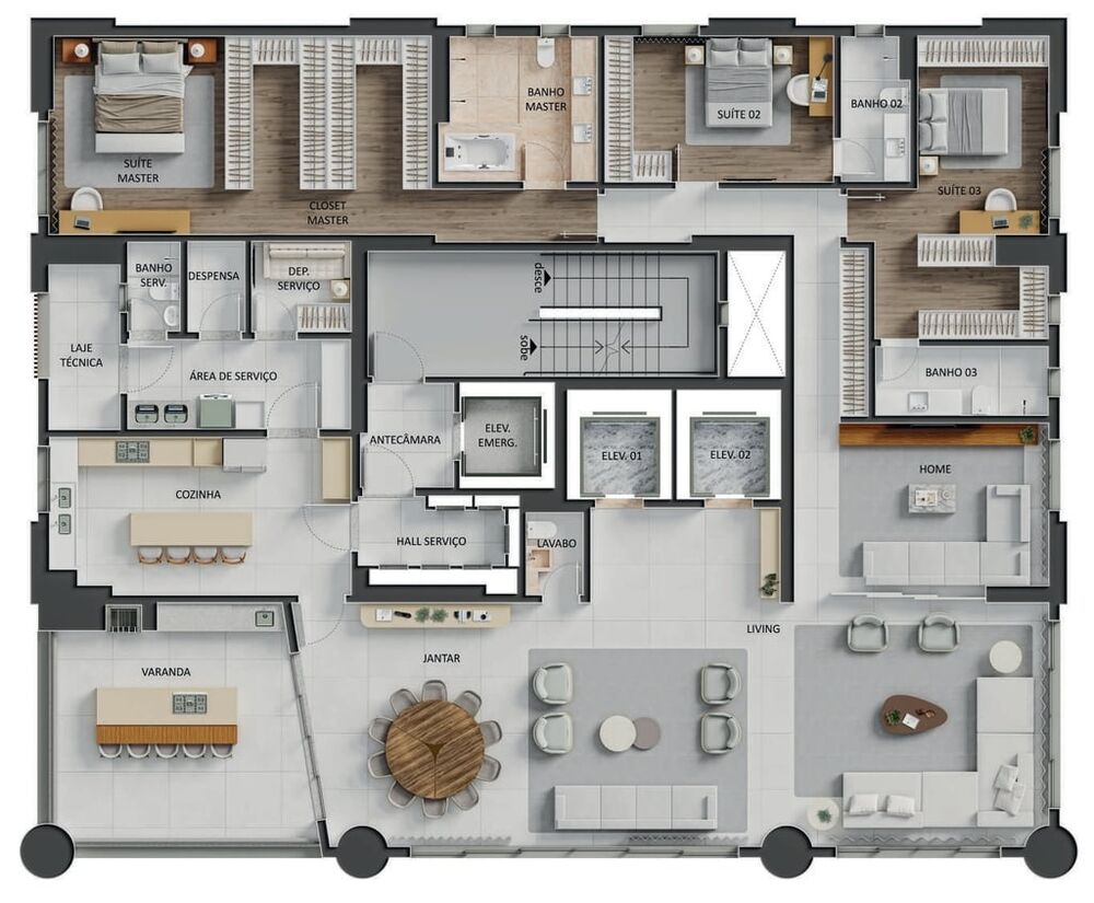 Apartamento, 4 quartos, 343 m² - Foto 23