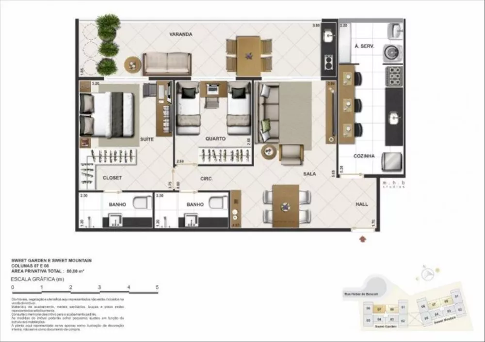 Apartamento, 2 quartos, 80 m² - Foto 19