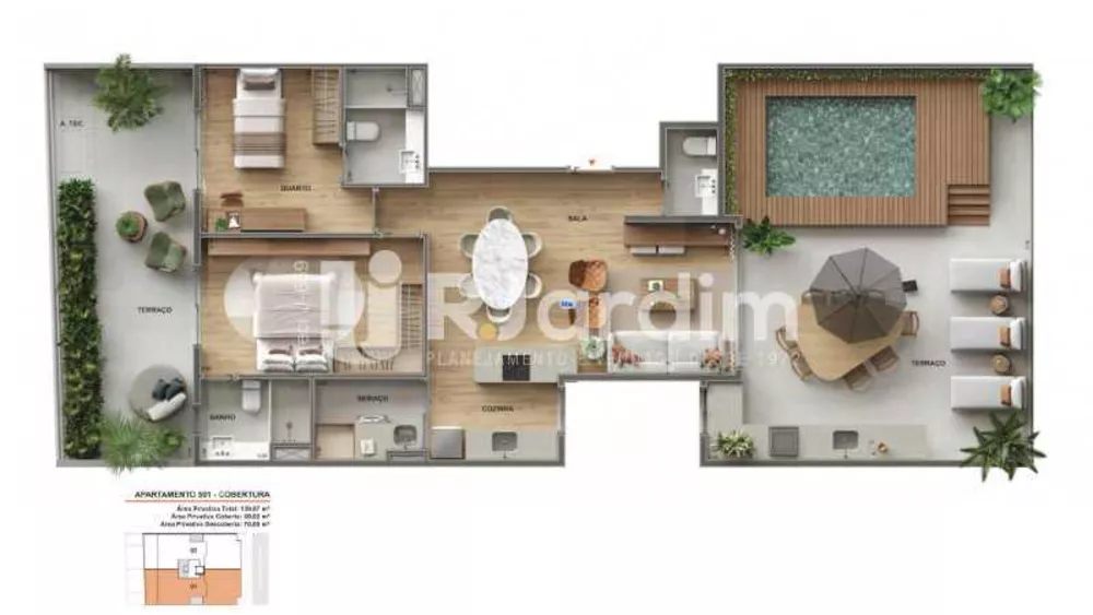 Cobertura, 2 quartos, 139 m² - Foto 22