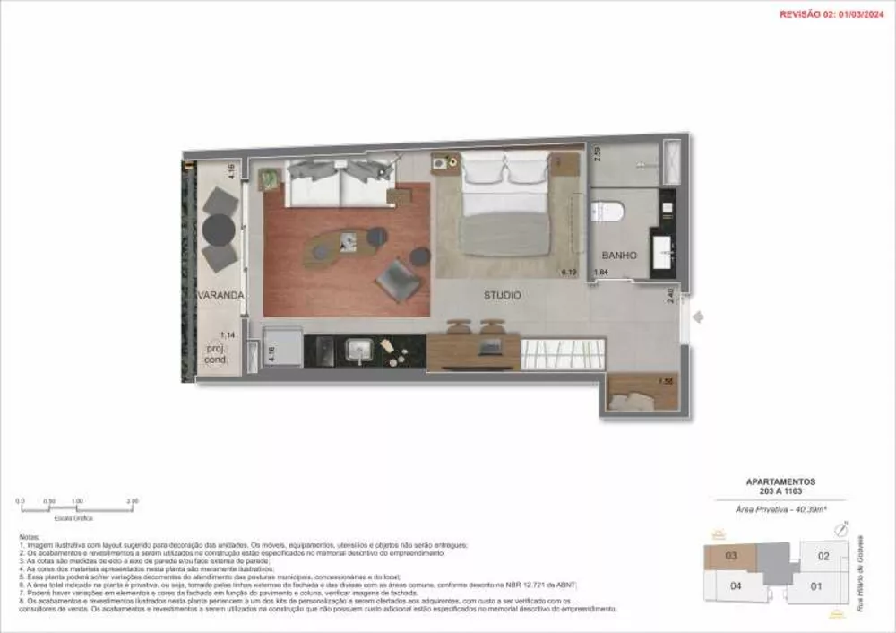 Apartamento, 1 quarto, 66 m² - Foto 10