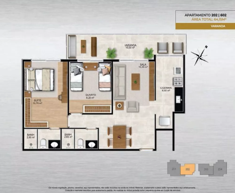 Apartamento, 2 quartos, 97 m² - Foto 2