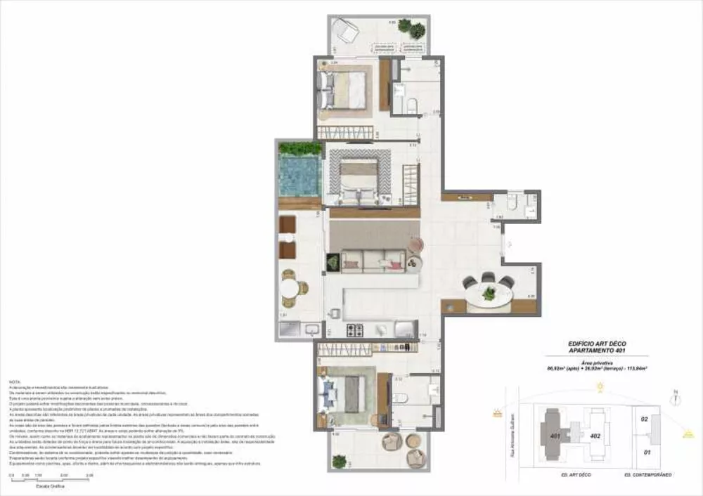 Apartamento, 2 quartos, 62 m² - Foto 2